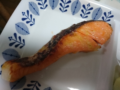 オーブンで焼くから簡単　☆　鮭の西京漬け焼き