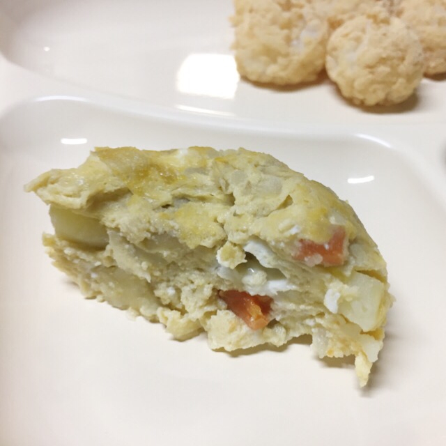 【離乳食完了期】納豆のタレで♪スパニッシュオムレツ