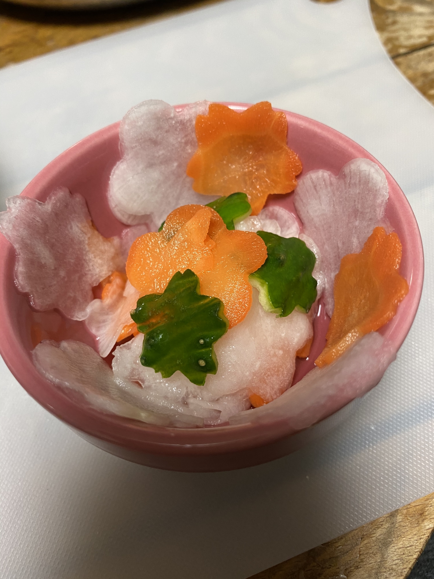 花形三色なます レシピ 作り方 By Wacotto1 楽天レシピ