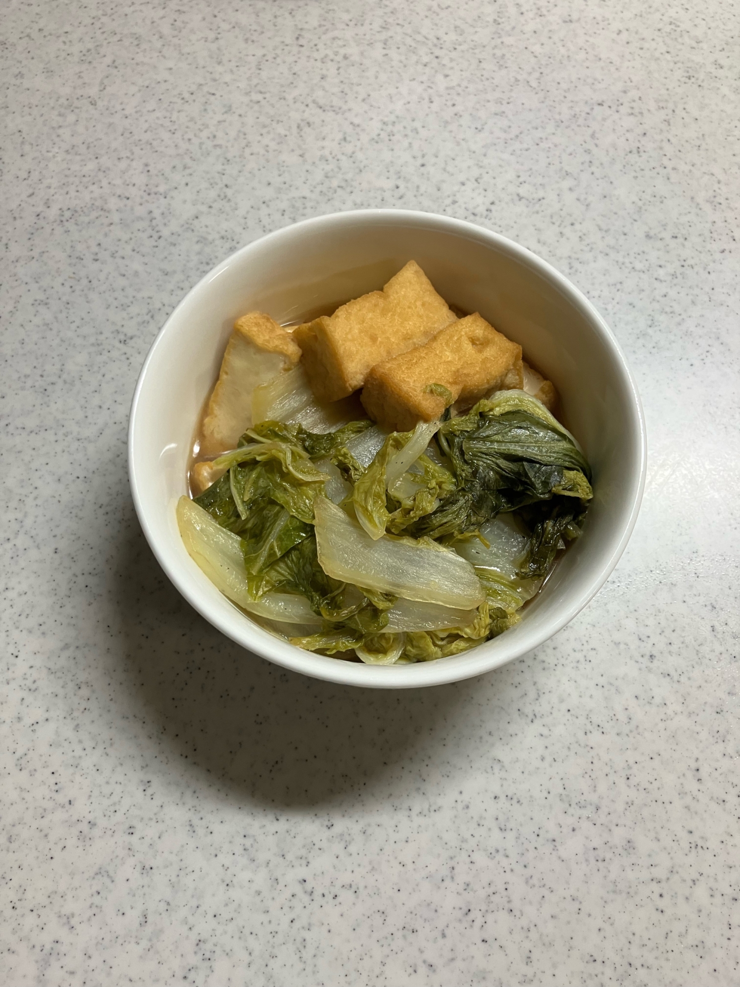 白菜と厚揚げのほっこり煮