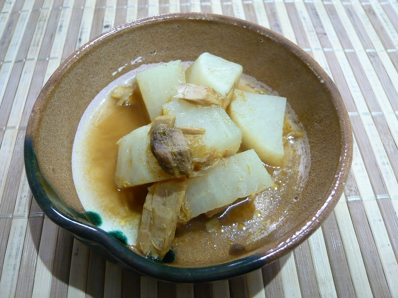 大根とツナのカレー煮