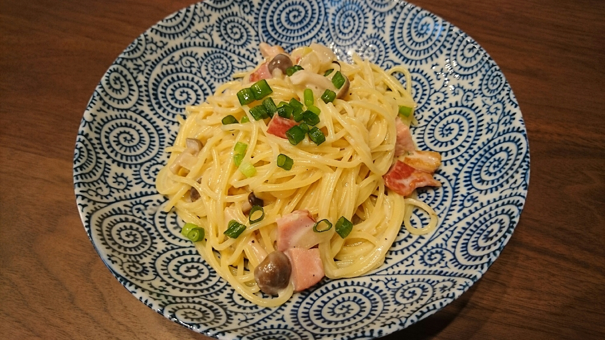 めんつゆと牛乳で！和風クリームパスタ