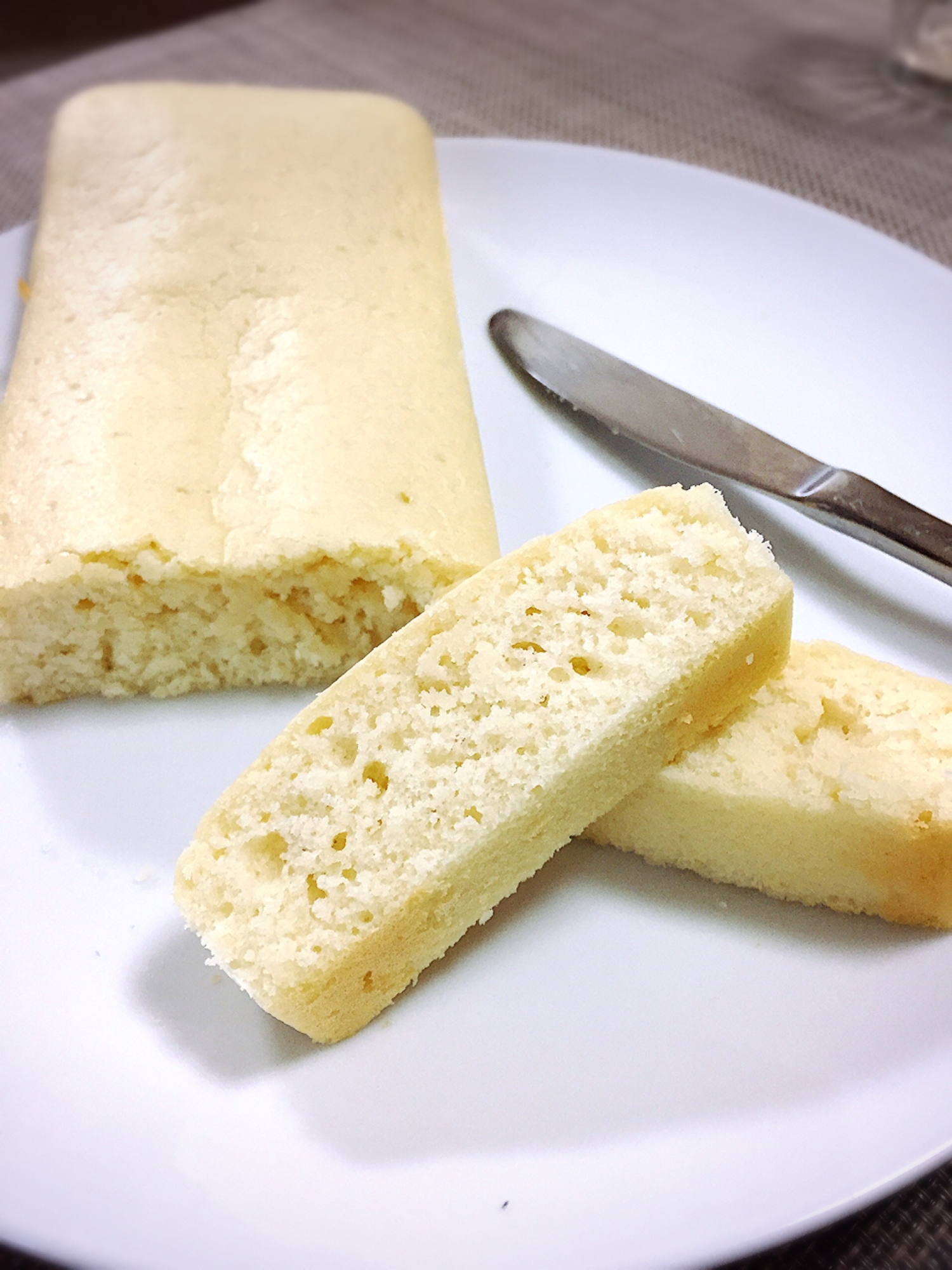 卵白消費☆混ぜるだけでサクふわ♫白いバターケーキ