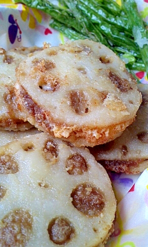 チーズinレンコン挟み揚げ？焼き？！
