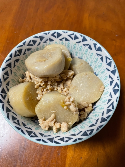 鶏ひき肉で作ってみました！ご飯のおかずにとても美味しかったです。