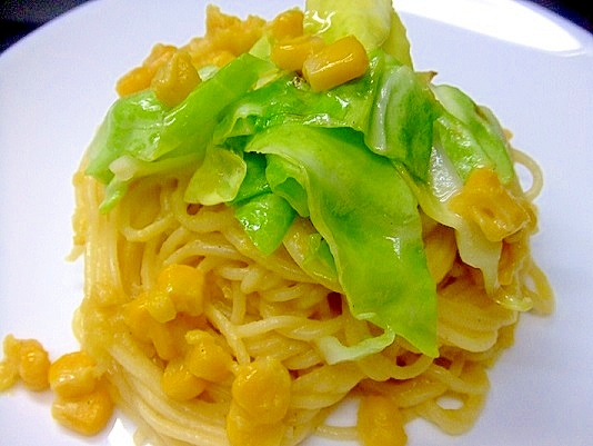 春キャベツとコーンのクリームパスタ レシピ 作り方 By まいまい917 楽天レシピ