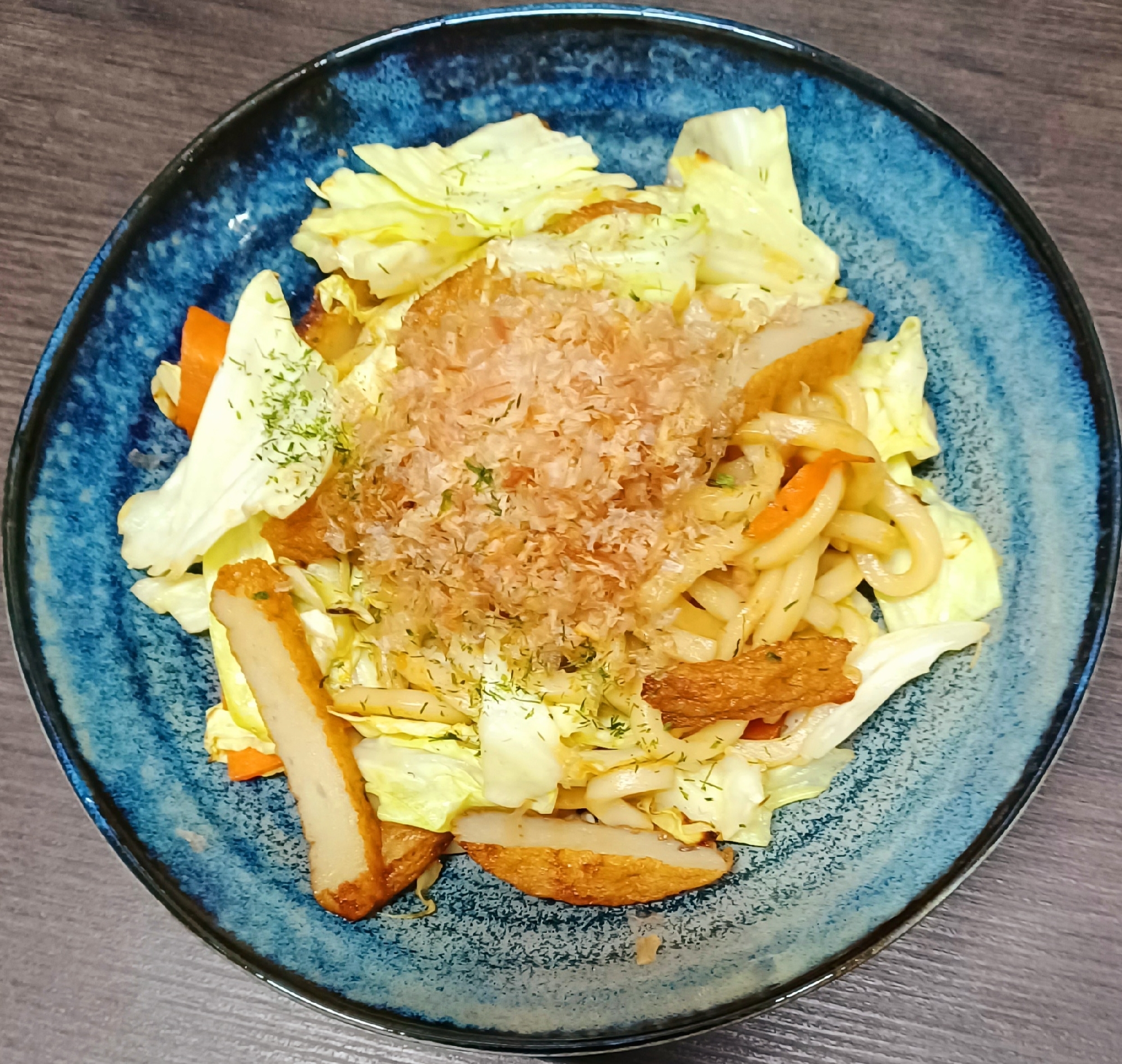 ☆さつま揚げの和風焼きうどん☆