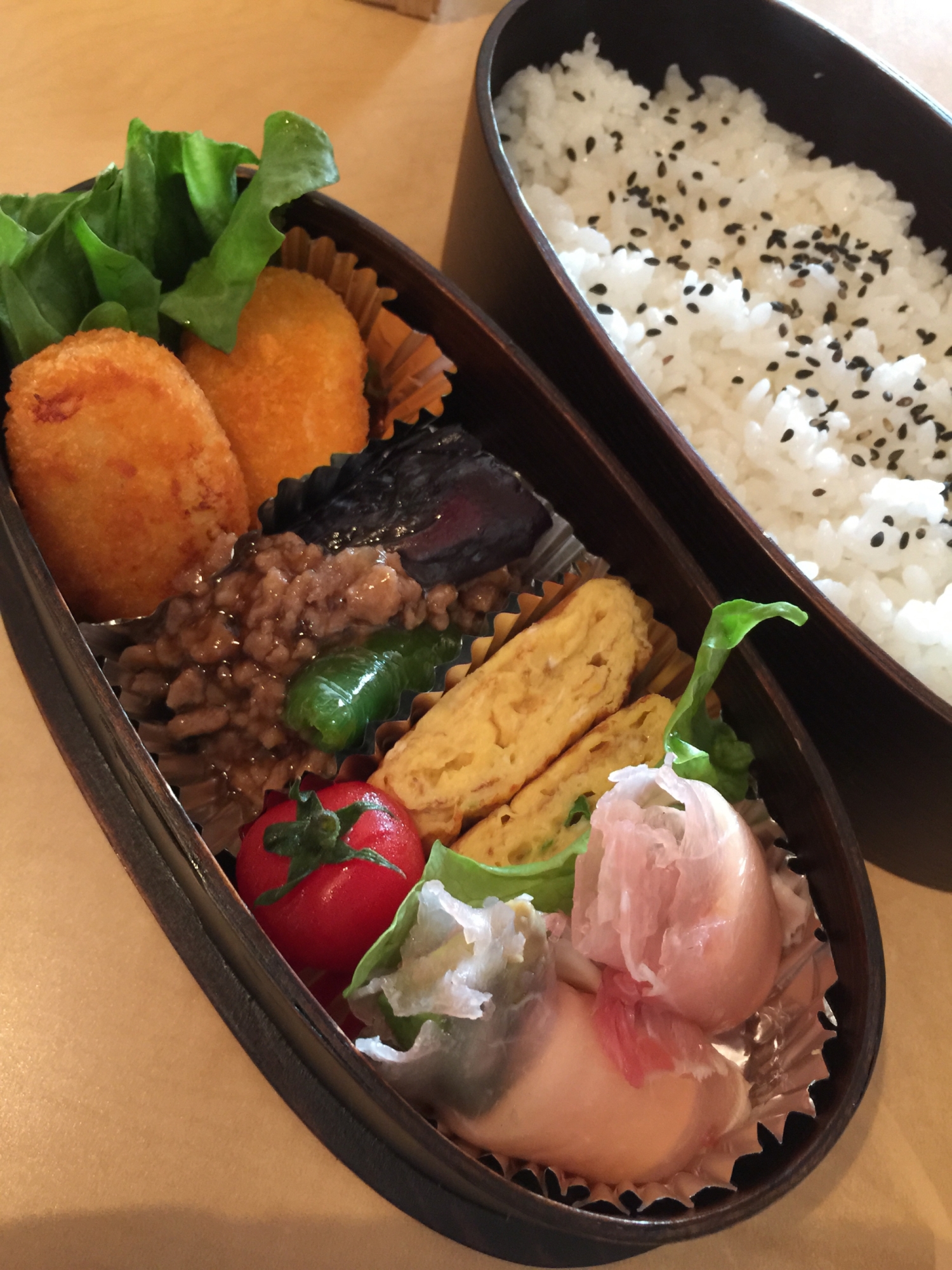 今日のパパのお弁当 コロッケ弁当 レシピ 作り方 By こたなれ 楽天レシピ