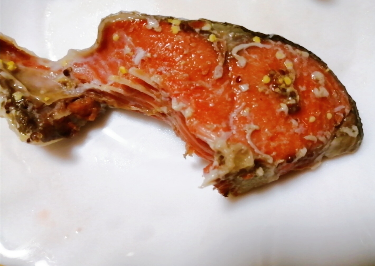 鮭の粒マスタード焼き