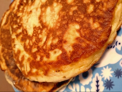 砂糖なし❤粉少なめ❤ふっくらバナナパンケーキ♪