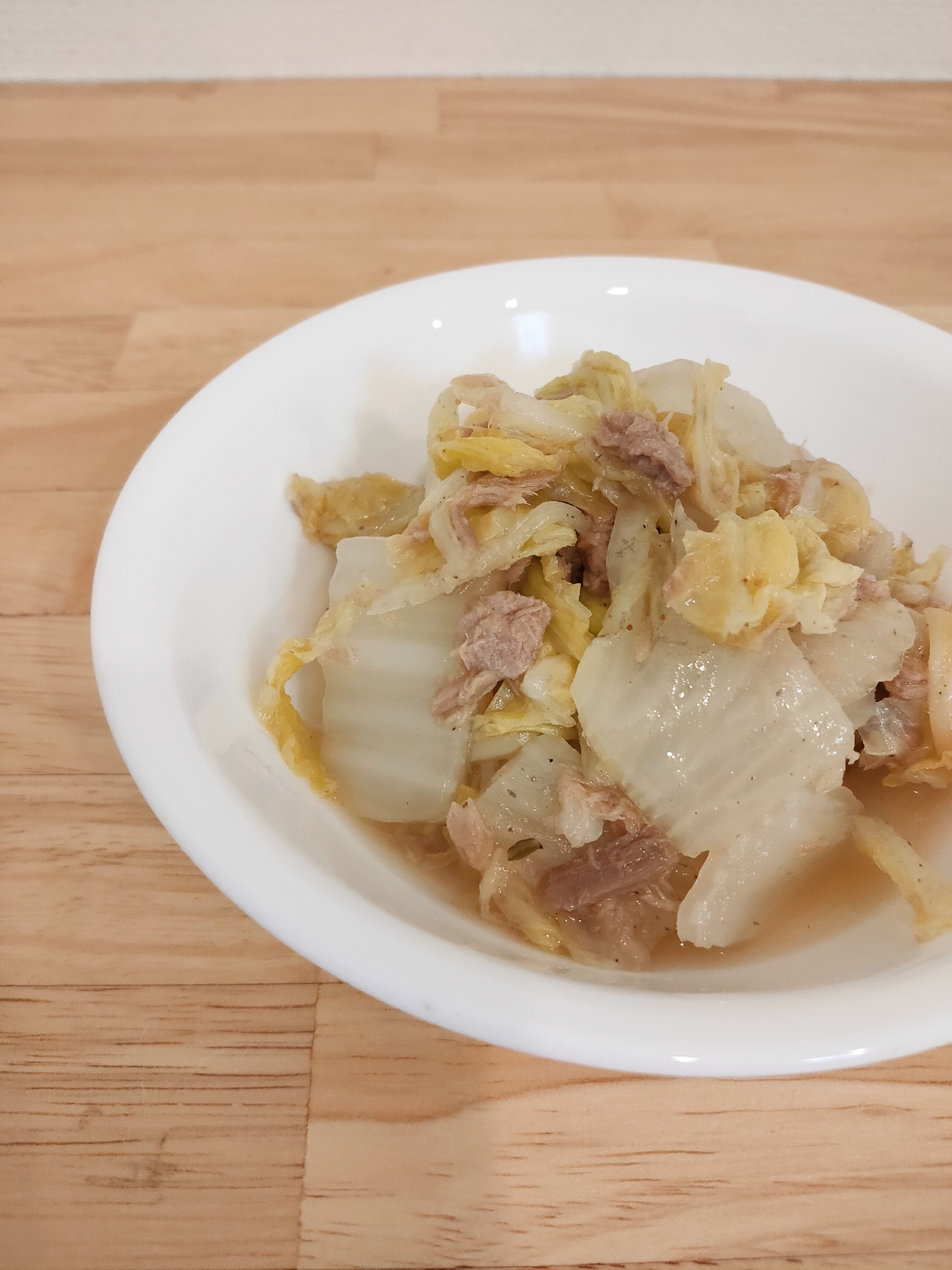 すぐできる 白菜とツナ缶の煮物 レシピ 作り方 By みんとa 楽天レシピ