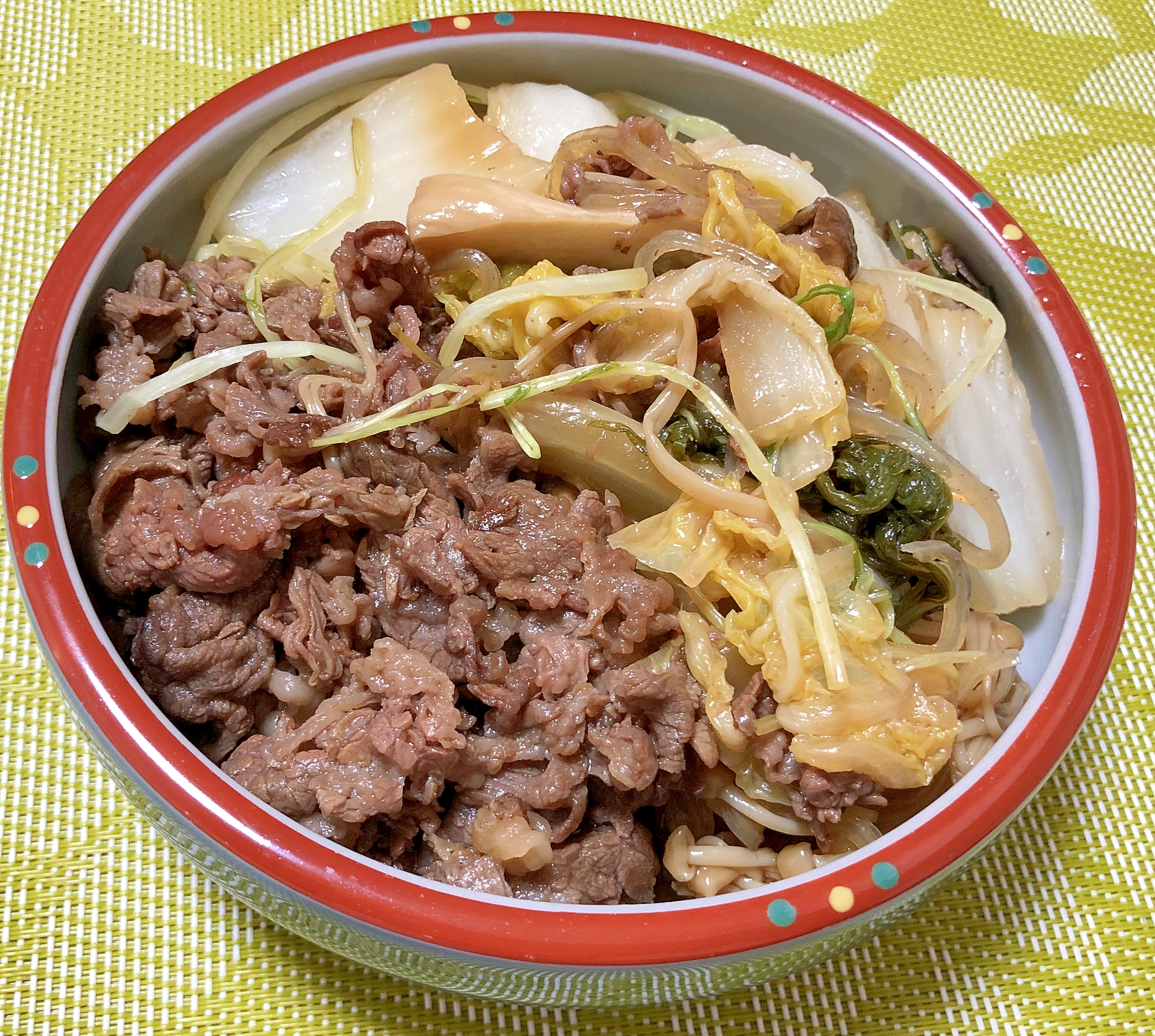 牛肉のすき焼き風