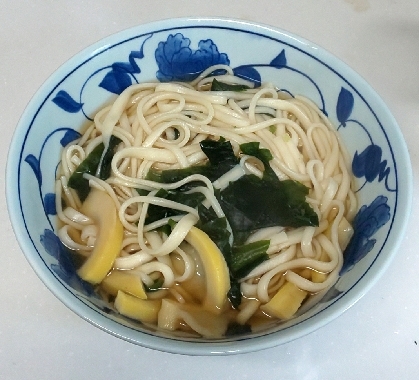 おでんの汁で簡単うどん