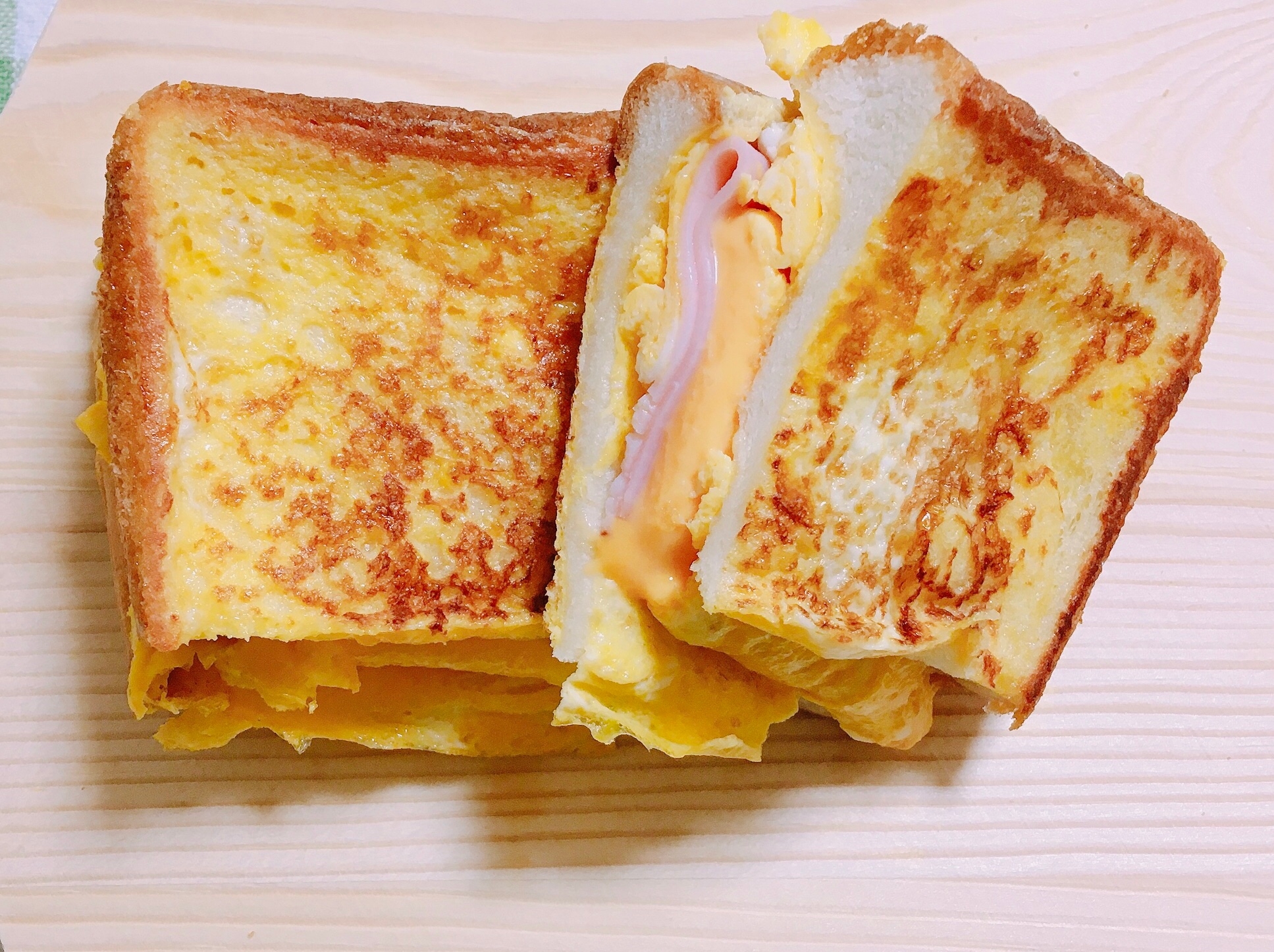 食パンアレンジ フライパンでたまごトースト レシピ 作り方 By Kaohi 楽天レシピ