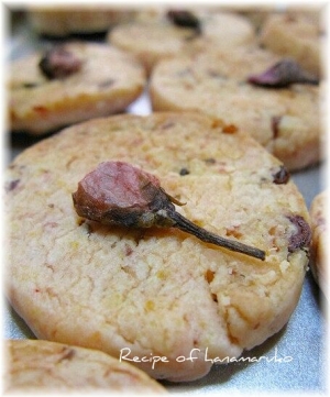 ほのかに香る 桜の塩漬けクッキー レシピ 作り方 By はなまる子 楽天レシピ