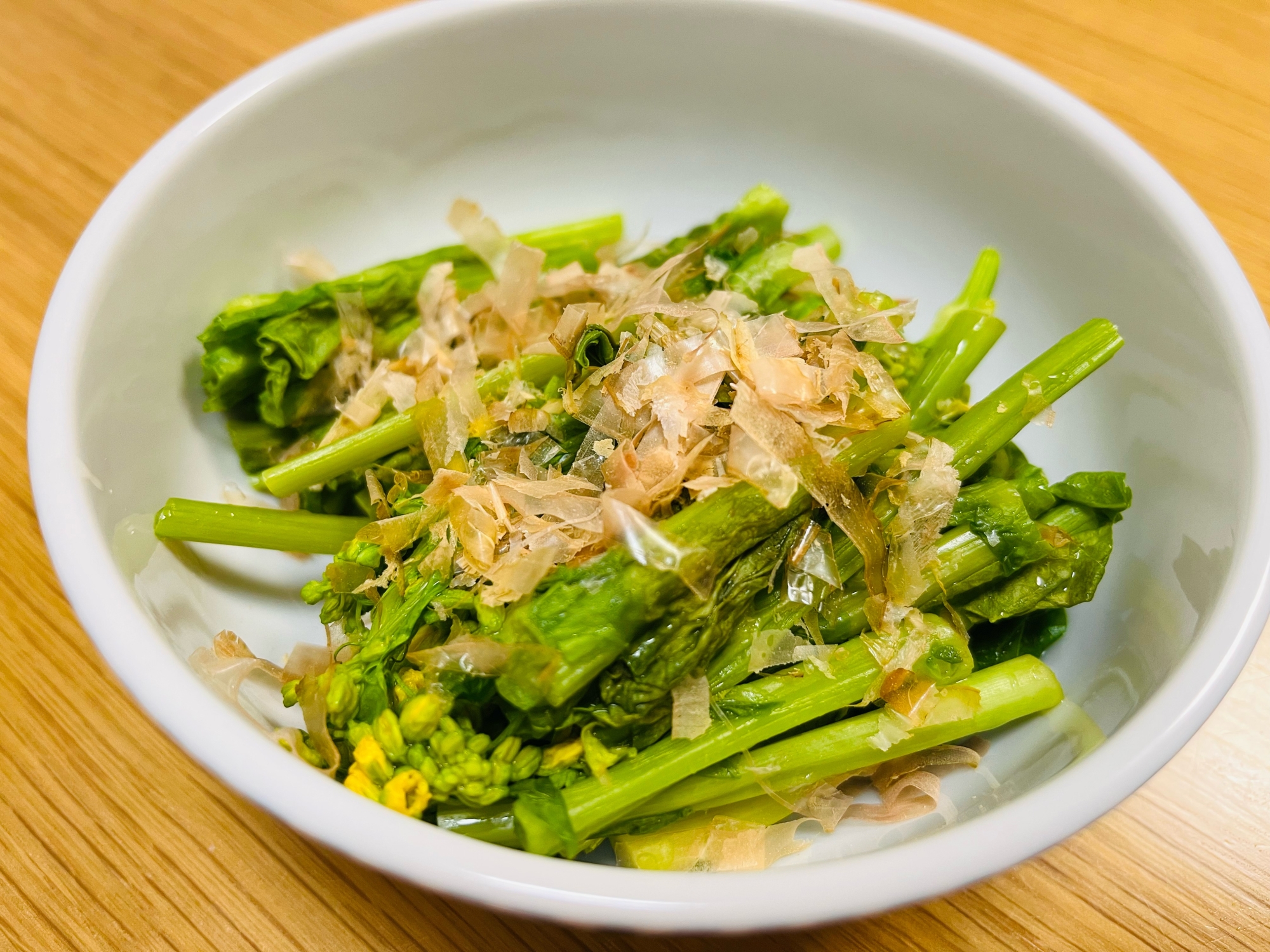 白だしで簡単 菜の花のおひたし レシピ 作り方 By くーみー 楽天レシピ