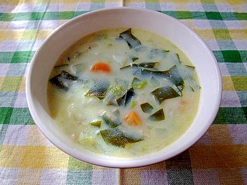 ツナと野菜のクリームスープ
