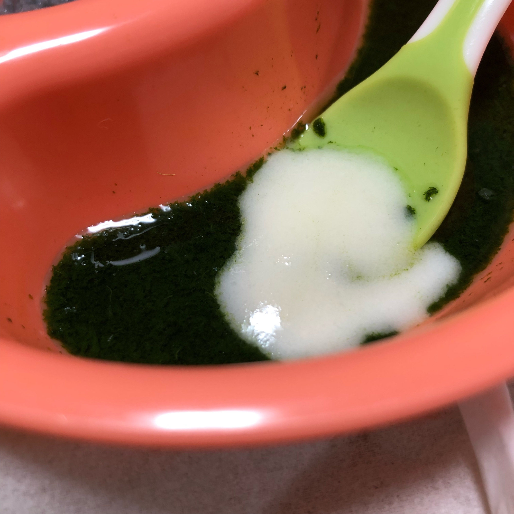 小松菜のホワイトソース添え 離乳食