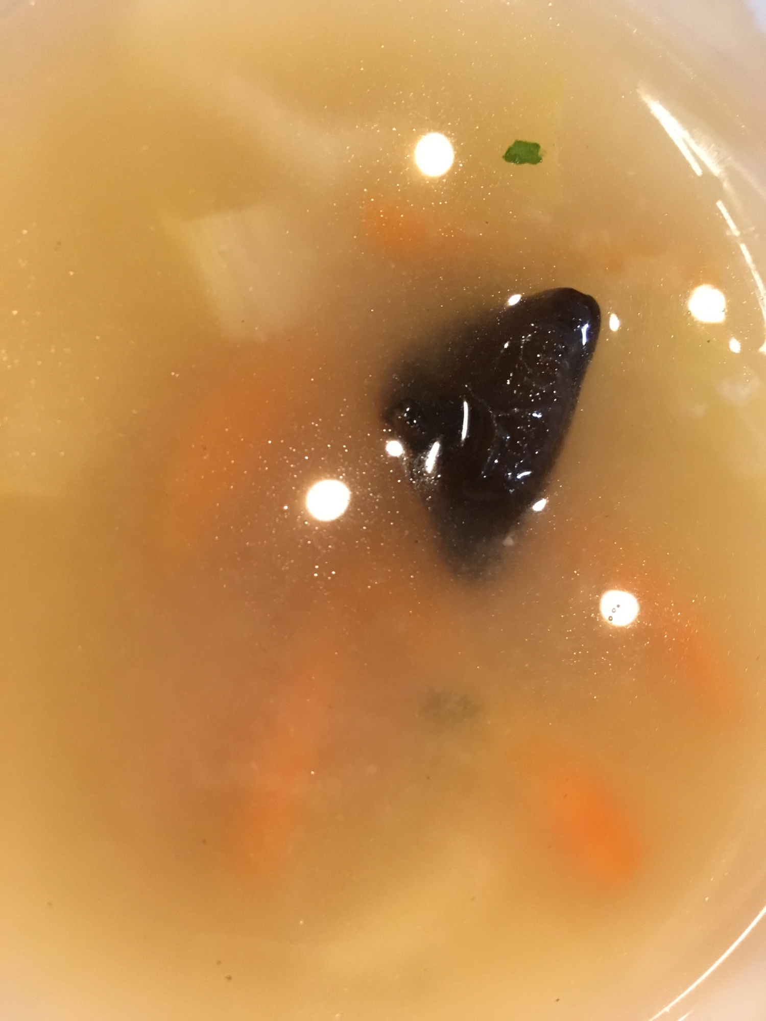 白菜とにんじんとキクラゲのスープ