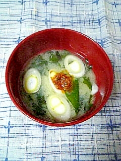 ☆長ねぎとわかめの食べラー味噌汁☆