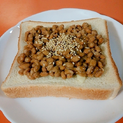 焼かない「納豆トースト」✨納豆キナーゼを効果的に