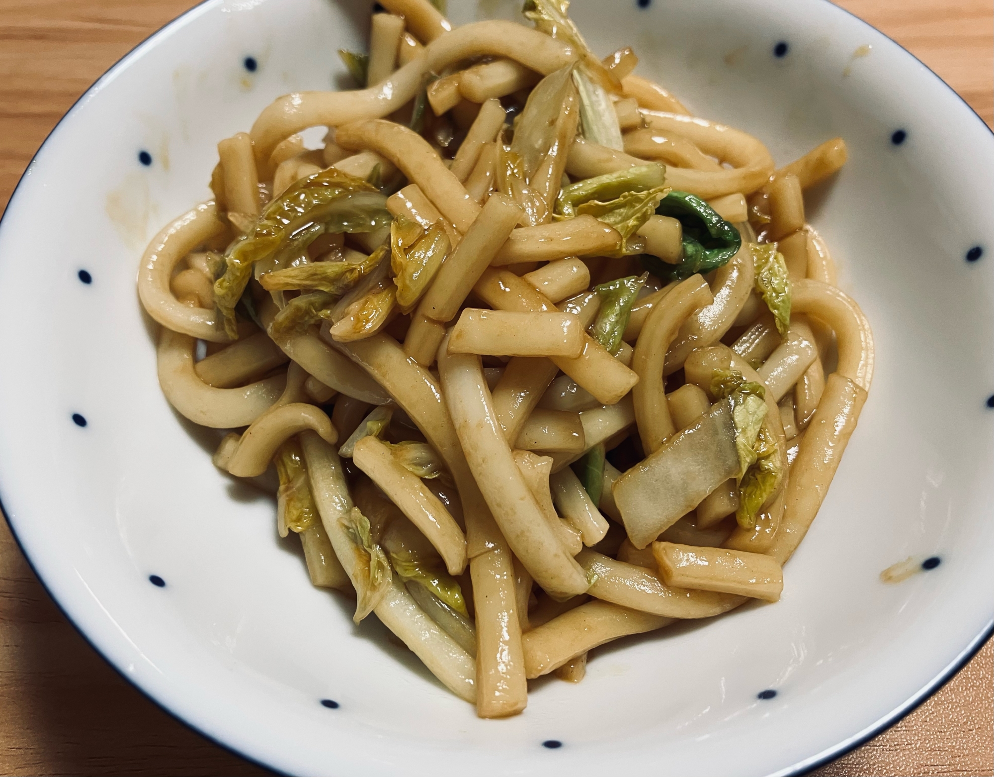 白菜の焼うどん