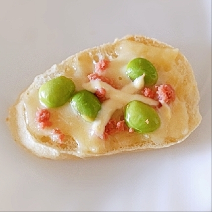 枝豆＋鮭＋チーズマヨトースト