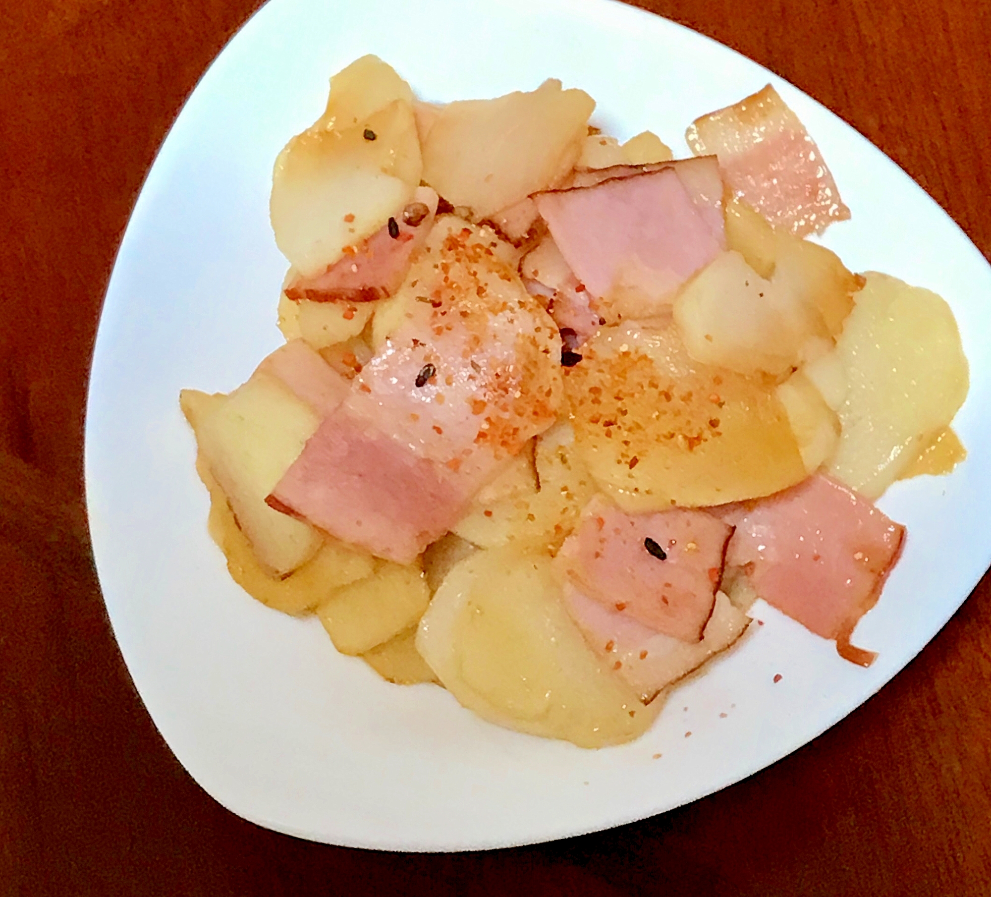 菊芋とベーコンの醤油炒め