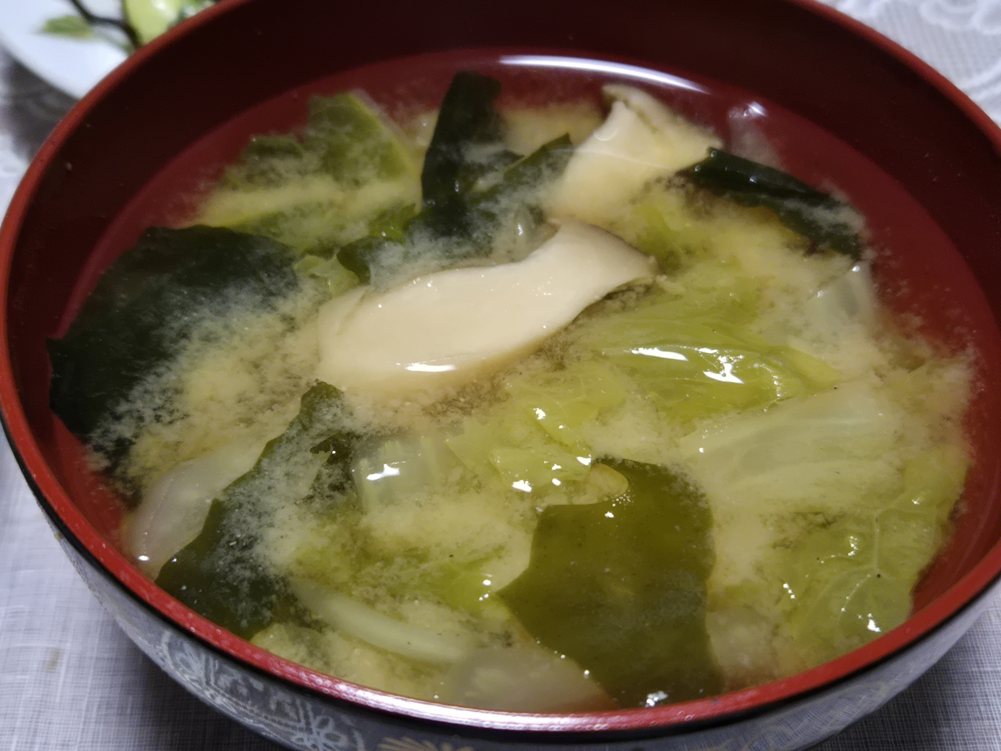 キャベツの味噌汁