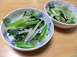 ごま油が香ばしい 小松菜の簡単おひたし レシピ 作り方 By ゆみし 楽天レシピ