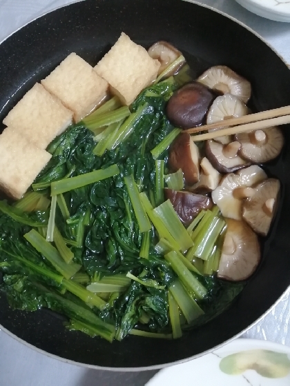 椎茸と油揚げの煮物