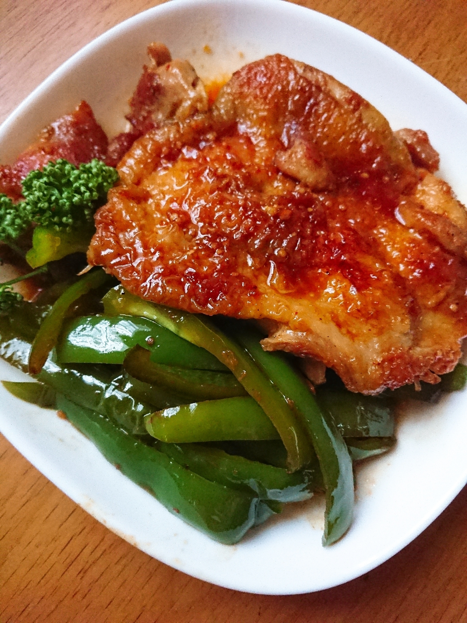 はちみつタレで 照り焼きチキン レシピ 作り方 By じゃが塩 楽天レシピ