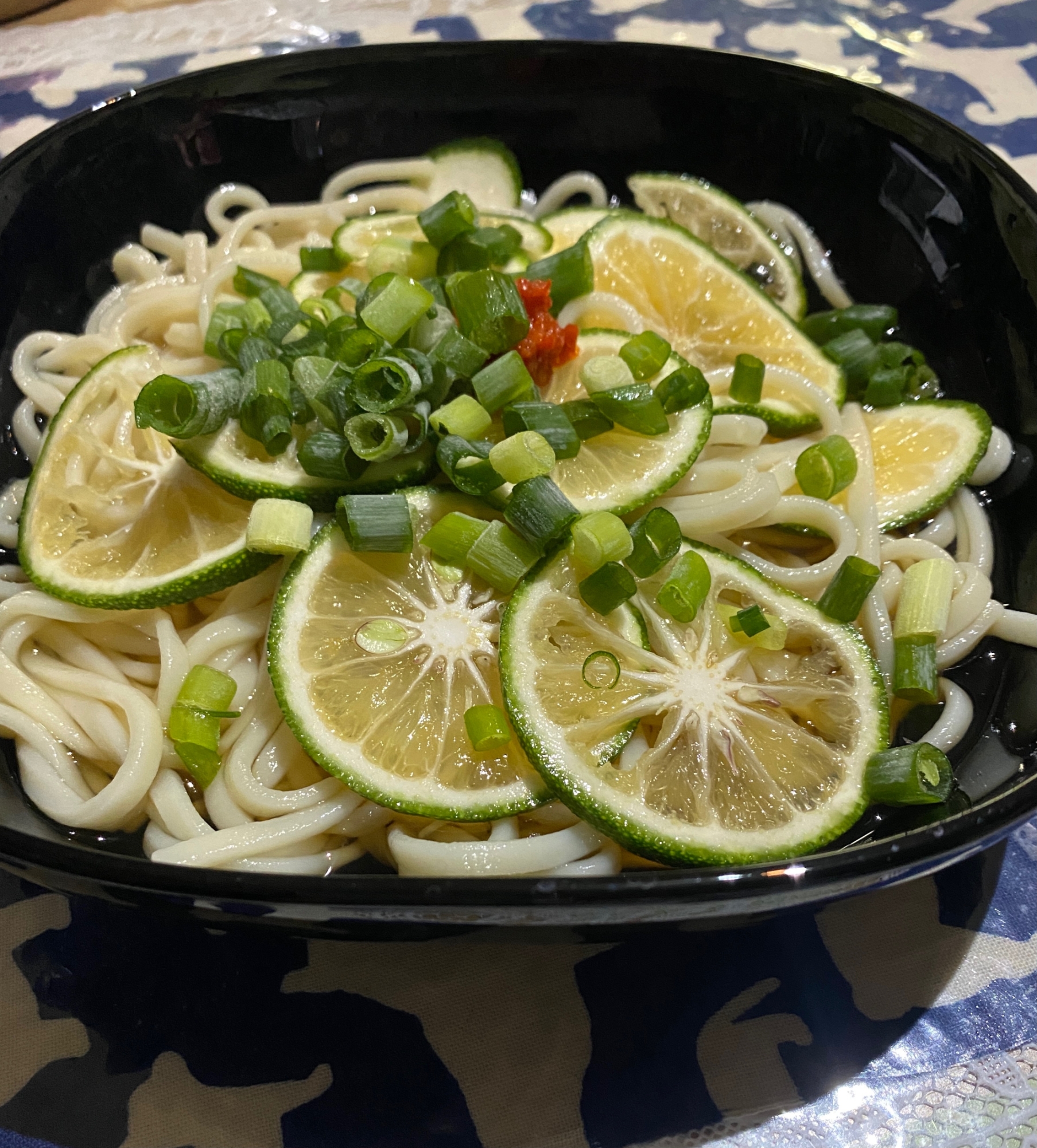 冷やしカボスうどん