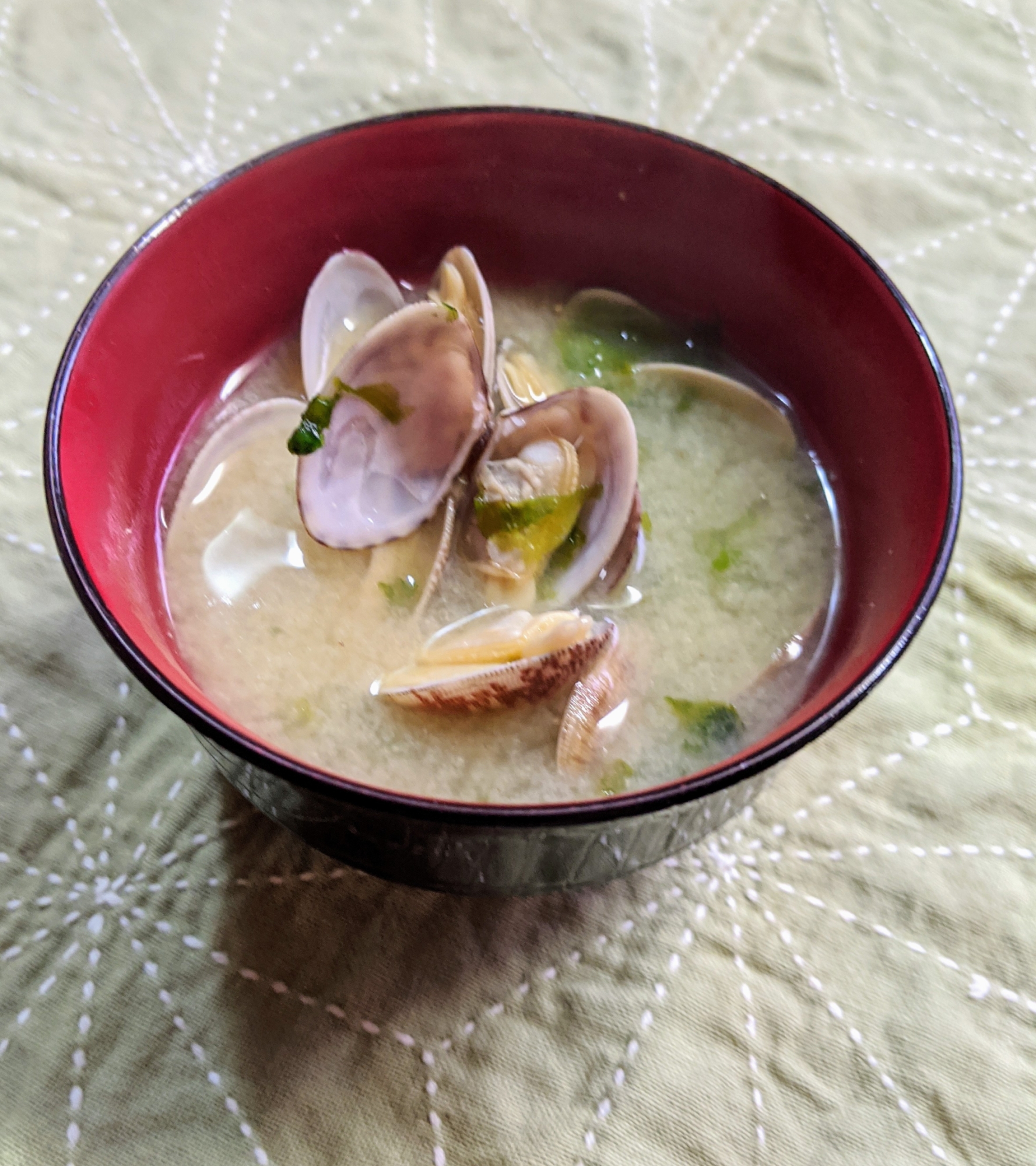 磯香る、生海苔のお味噌汁