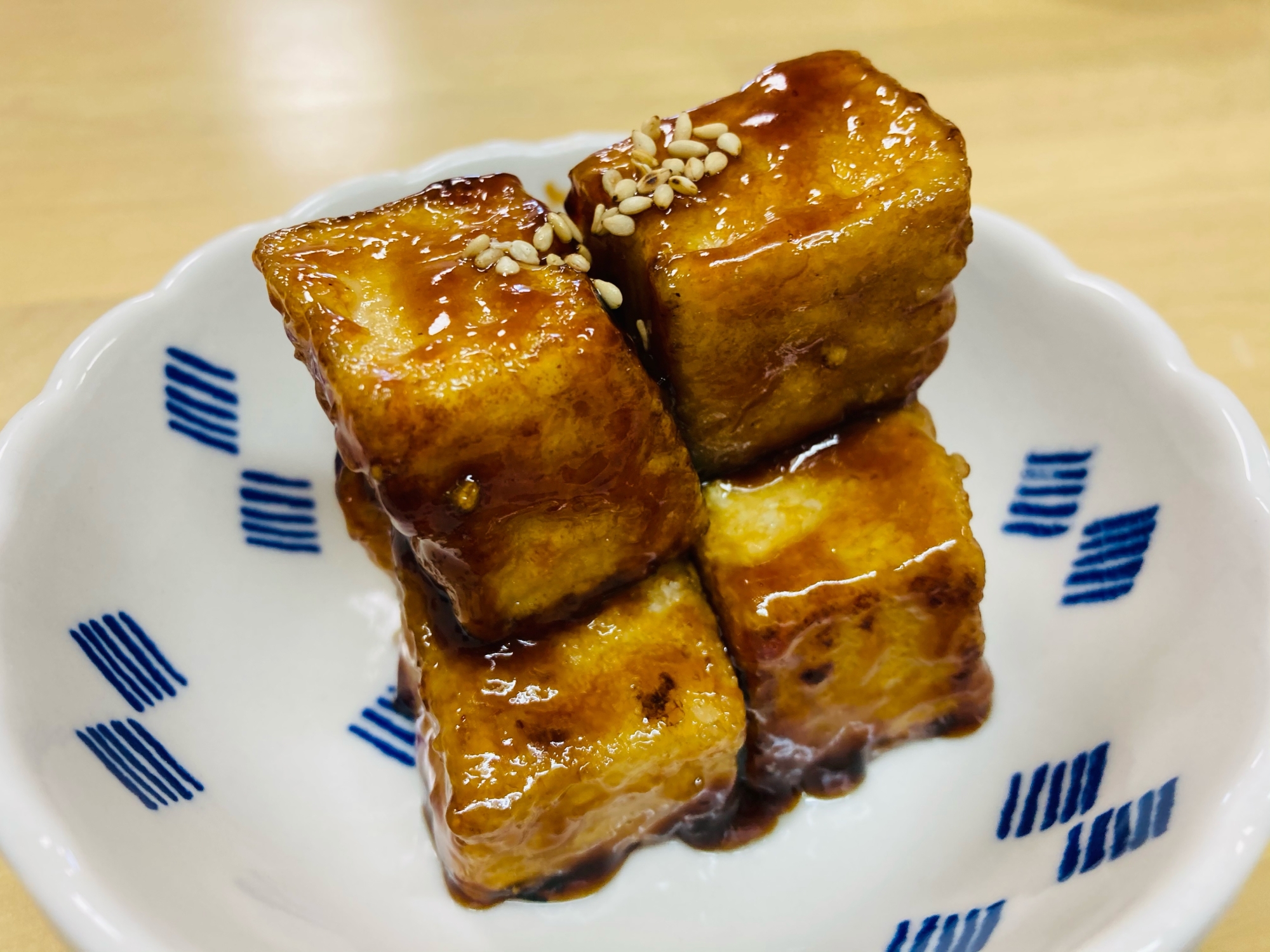 焼き鳥のタレで！！厚揚げの照り焼き