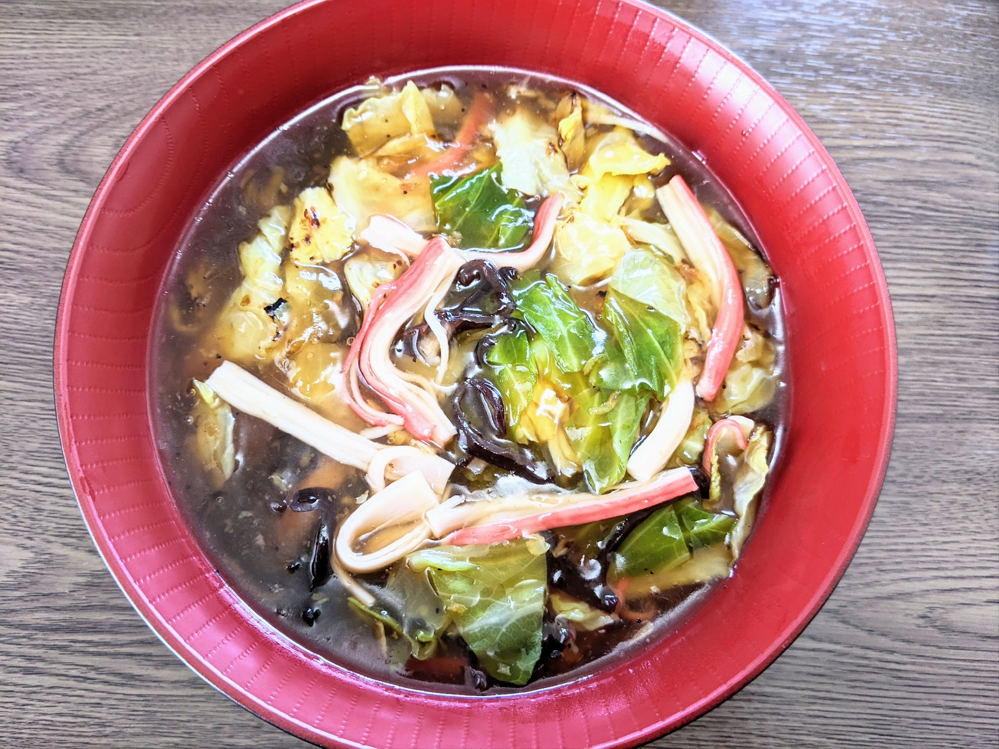 キャベツの中華あんかけ丼