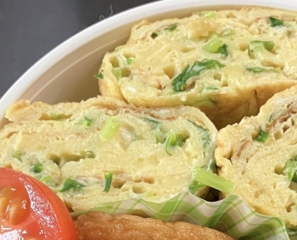 豆苗入り卵焼き