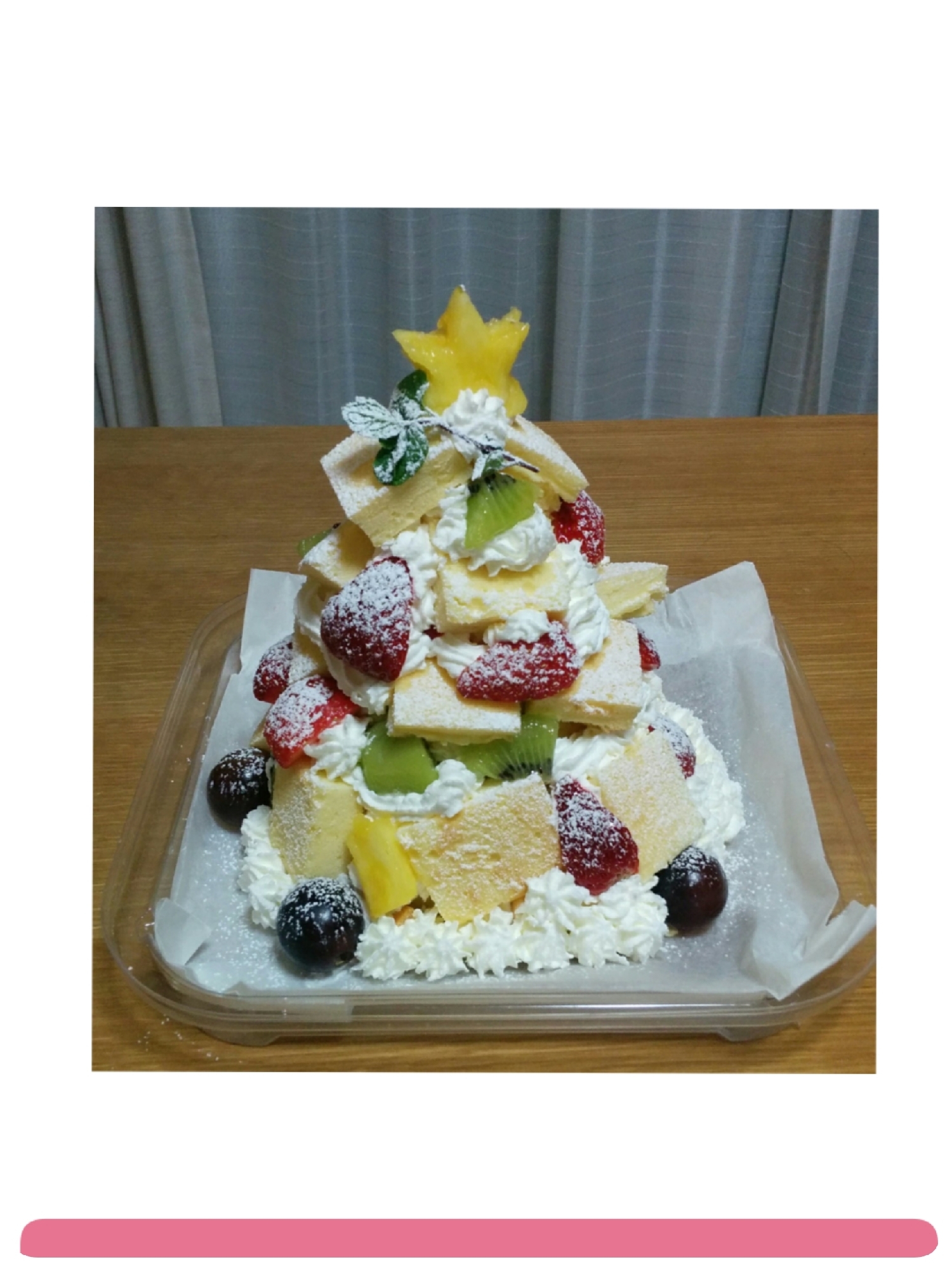 簡単可愛いクリスマスツリーケーキ クリスマスケーキ