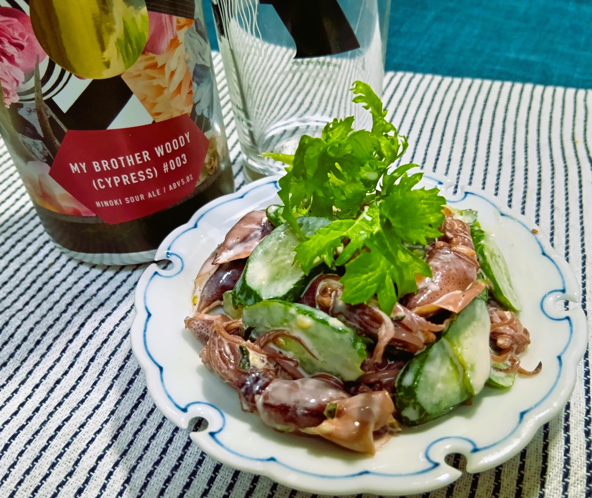 わさびふりかけを使って!ホタルイカの山葵マヨ和え