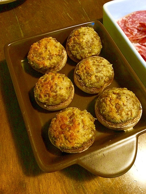 マッシュルームフェンネルキヌアの詰め物のレシピ