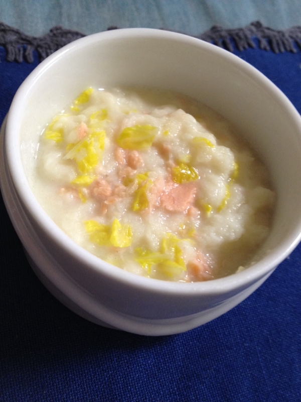 離乳食☆鮭と白菜のパングラタン