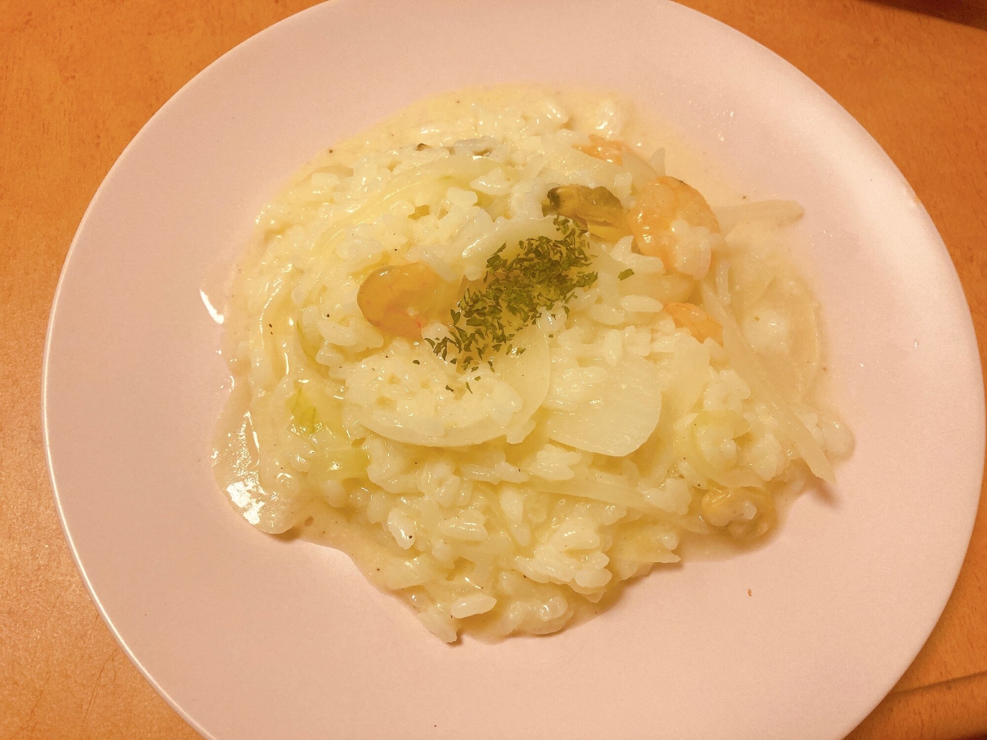 スキムミルクでシーフードのリゾット レシピ 作り方 By No 楽天レシピ