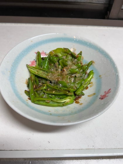 シンプルだけど箸が止まらない☆ししとうの焼き浸し♪