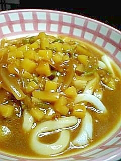 簡単☆おそば屋さんのカレーうどん