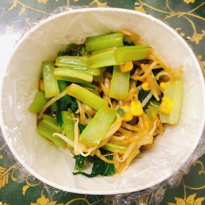 小松菜とミンチ肉で野菜炒め！〜今日も簡単〜