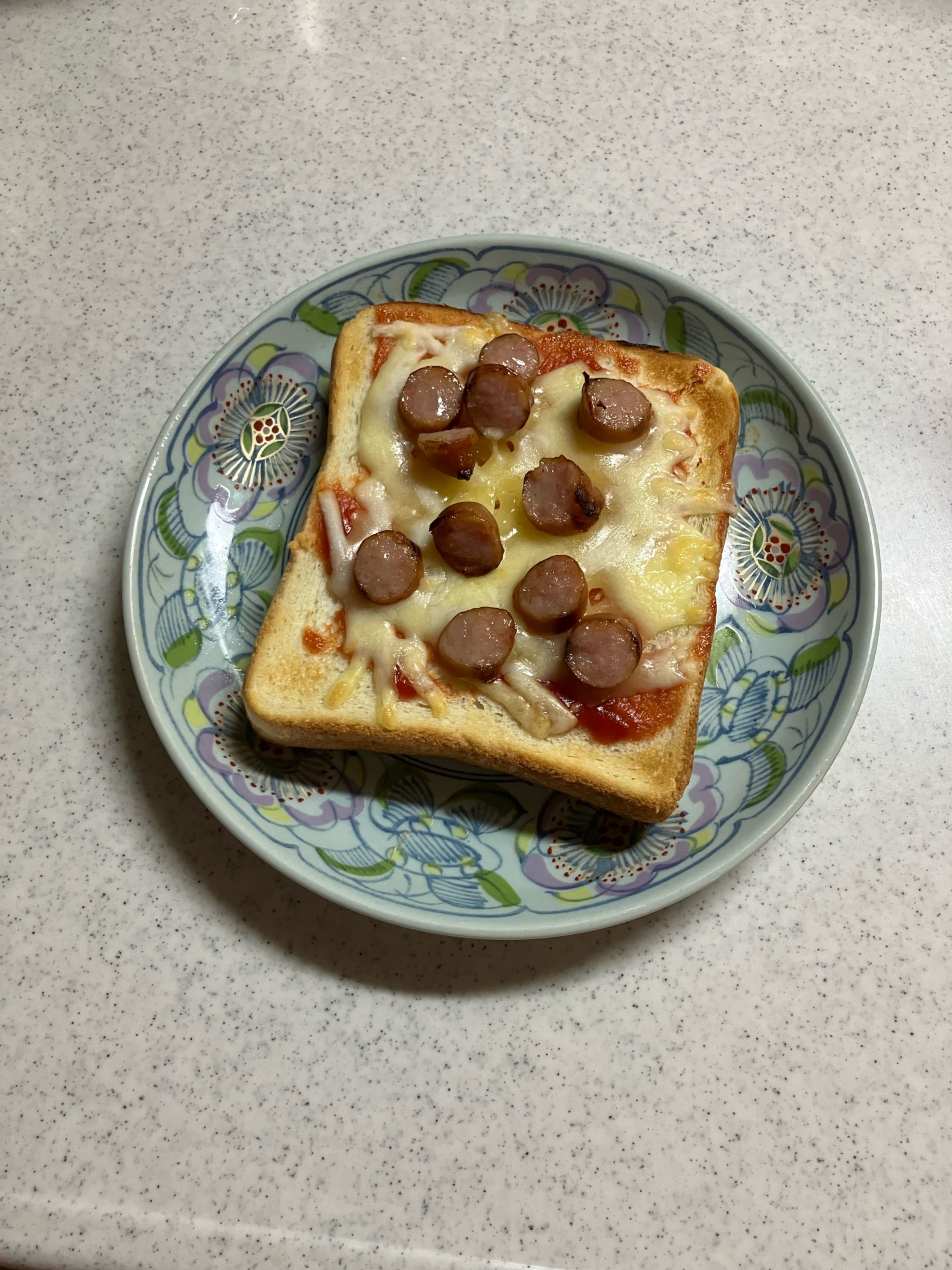 朝食に★ピザ風チーズトースト