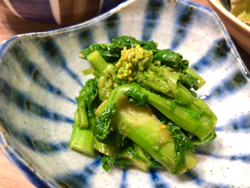 菜の花＊からし醤油和え♩