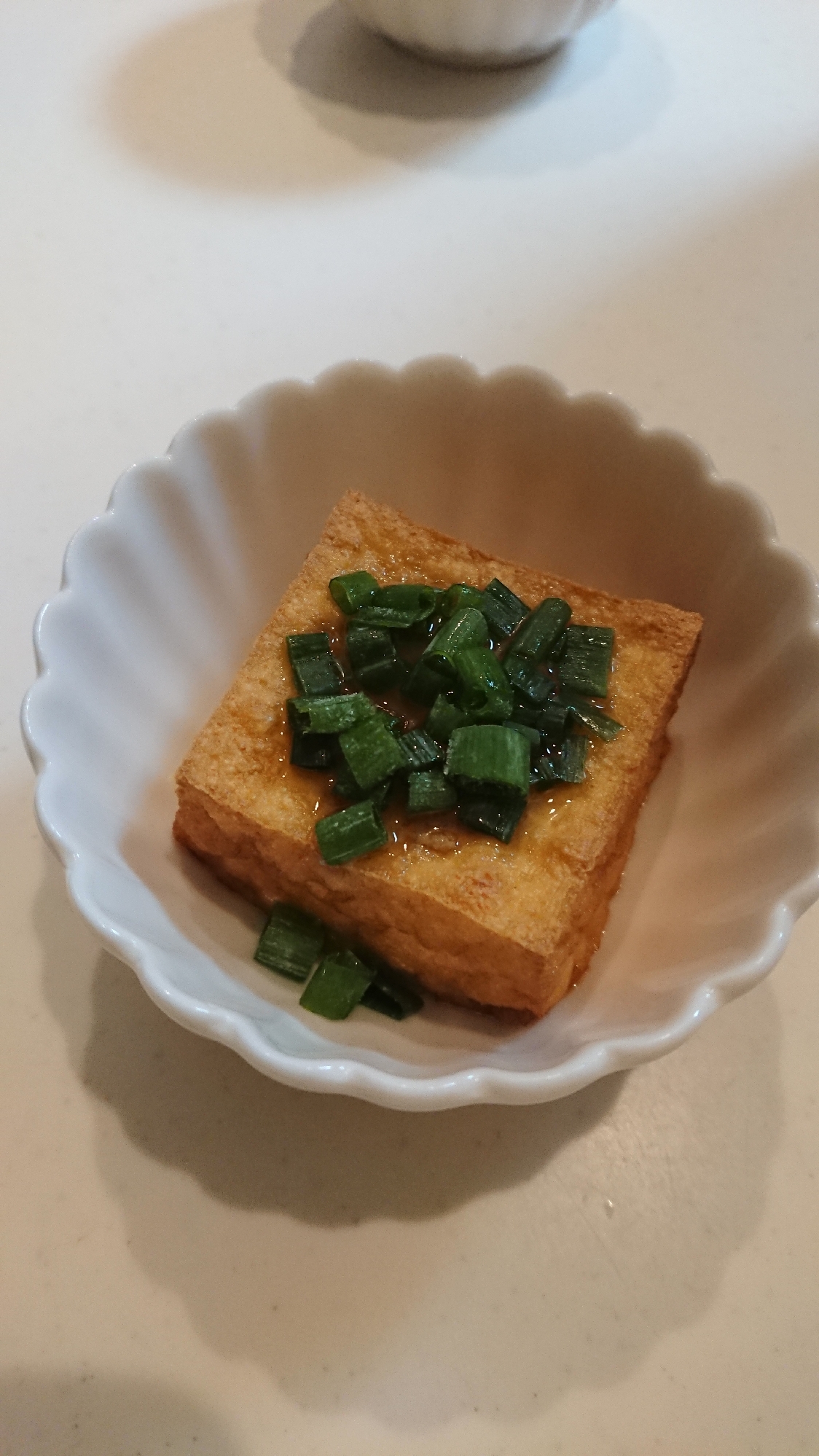 シンプルに焼き厚揚げ♡