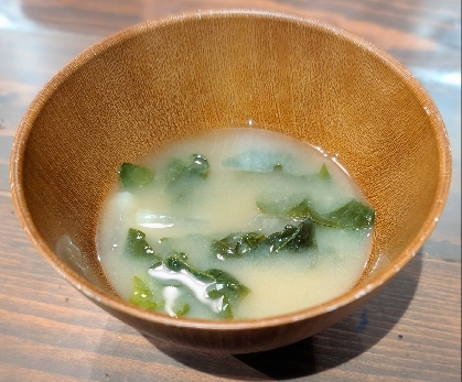 ほうれん草と大根のお味噌汁