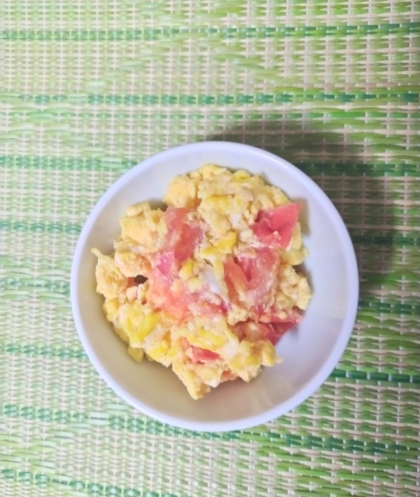 はじゃじゃちゃんo(^▽^)o卵とトマトをマヨネーズ炒め彩りも綺麗で味もしっかり旨みがあって美味しかったですo(^▽^)oリピにポチ（≧∇≦*）ありがとうござ